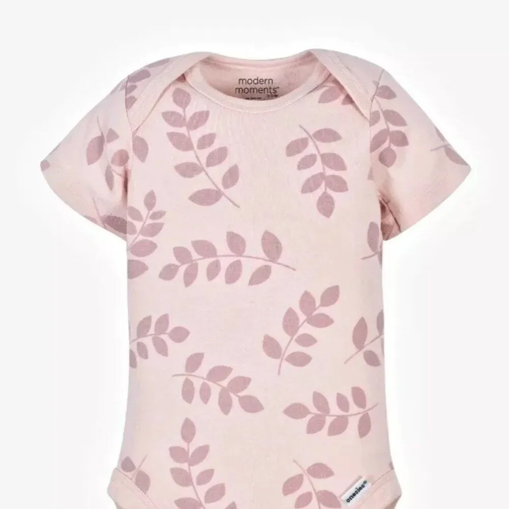 Gerber Modern Moments Baby Girl Leaf Bodysuit 12M